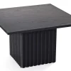 TANGENT Soffbord Svartbetsad ek 75x75 cm