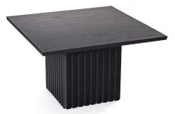 TANGENT Soffbord Svartbetsad ek 75x75 cm