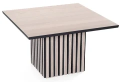 TANGENT Soffbord Vitpigmenterad ek 75x75 cm