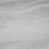 TARANSAY Soffbord Ø90 beige travertin/vitpigmenterad ek