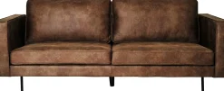 TECATE 3-sits soffa microfibertyg mörkbrun,