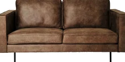 TECATE 2,5-sits soffa microfibertyg mörkbrun,