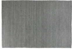 TEMPO Handtuftad matta anthracite 200/290