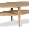 TERZO Soffbord 120x60 höjd 52 Massiv vitoljad ek