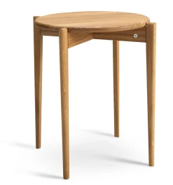 TILIA Fåtöljbord Ø43 H55 oljad ek