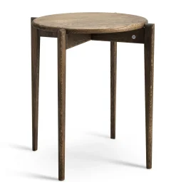 TILIA Fåtöljbord Ø43 H55 rökt ek