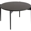 TILIA Soffbord Ø88 H48, svartbetsad ek