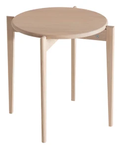 TILIA Soffbord Ø51 H.48 Vitoljad Ek