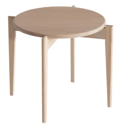 TILIA Soffbord Ø51 H41, Vitoljad ek