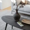 TOMPKINS soffbord ellips 150x60 brun ek