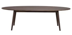 TOMPKINS soffbord ellips 150x60 brun ek