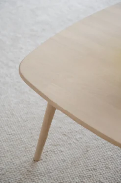 TOMPKINS soffbord kvadratiskt 90x90 vitpigmenterad ek
