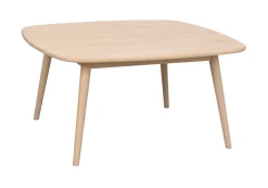 TOMPKINS soffbord kvadratiskt 90x90 vitpigmenterad ek
