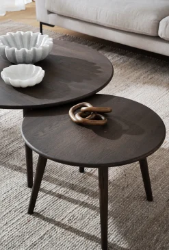 TOMPKINS soffbord runt Ø90 brun ek