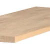 TRATTO Iläggsskiva 135x50cm massiv vitoljad ek