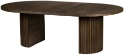 TRATTO Matbord Ø135 H75cm massiv rökoljad ek
