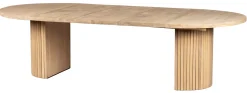 TRATTO Matbord Ø135 H75cm massiv vitoljad ek