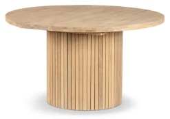 TRATTO Matbord Ø135 H75cm massiv vitoljad ek