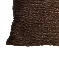 VISHA Kuddfodral brunt 45x45cm 100% bomull Handtvätt