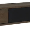 VIVID TV-hylla 133cm brunlackad ekfanér, 1 låda & 1 dörr