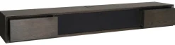 VIVID TV-hylla 172cm brunlackad ekfanér, 2 lådor & 1 dörr