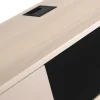 VIVID TV-hylla 133cm vitpigmenterad lackad ekfanér, 1 låda & 1 dörr