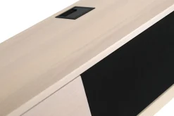VIVID TV-hylla 172cm vitpigmenterad lackad ekfanér, 2 lådor & 1 dörr
