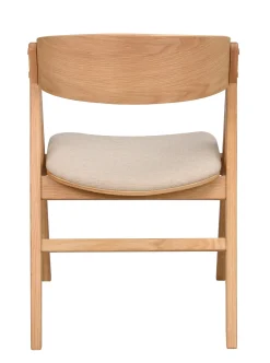 WATERTON Karmstol ek/beige tyg