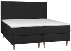 WENDELA Kontinentalsäng 180x200 FAST/FAST tyg mörkgrå
