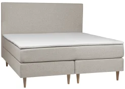 WENDELA Kontinentalsäng 180x200 FAST/MEDIUM tyg beige