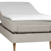 WENDELA Ställbar säng 90x200 MEDIUM tyg beige