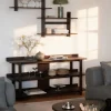 WESTLOCK Vägghylla 75x48 brun ek