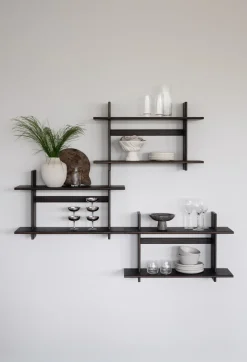 WESTLOCK Vägghylla 75x48 brun ek