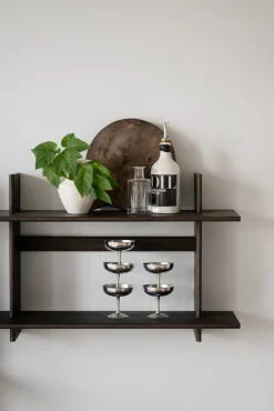 WESTLOCK Vägghylla 75x48 brun ek