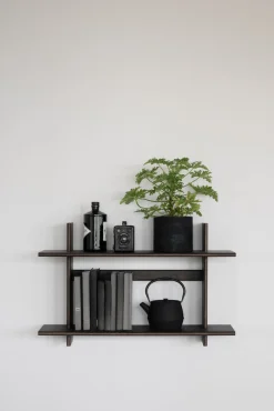 WESTLOCK Vägghylla 75x48 brun ek