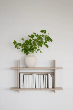 WESTLOCK Vägghylla 75x48 vitpigmenterad ek