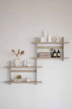 WESTLOCK Vägghylla 75x48 vitpigmenterad ek