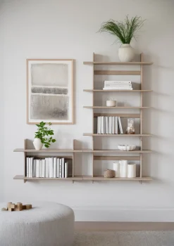 WESTLOCK Vägghylla 75x48 vitpigmenterad ek