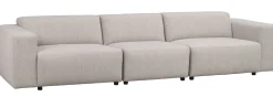 WILLARD 4-sits soffa ljusbeige tyg (K4)