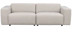 WILLARD 3-sits soffa ljusbeige tyg (K4)