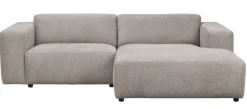 WILLARD 3-sits soffa med schäslong H beige tyg (k1)
