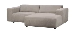 WILLARD 3-sits soffa med schäslong H beige tyg (k1)