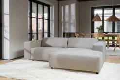 WILLARD 3-sits soffa med schäslong H beige tyg (k1)