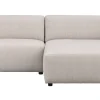 WILLARD 3-sits soffa med schäslong H ljusbeige tyg (k4)