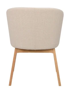 WINDHAM karmstol beige tyg/ekben