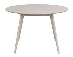 YUMI matbord runt 115 vitpigmenterad ek