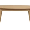 YUMI soffbord ovalt 130x65 lackad ek