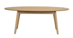 YUMI soffbord ovalt 130x65 lackad ek