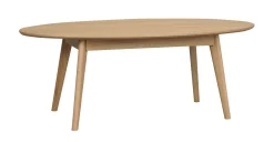 YUMI soffbord ovalt 130x65 lackad ek
