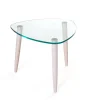 CLEAR Soffbord Vitpigmenterad ek 55x55 cm